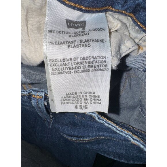 Levis Bold Curve Classic 27 Bootcut Jeans Denim Dark Wash Womens S/C - Picture 4 of 9